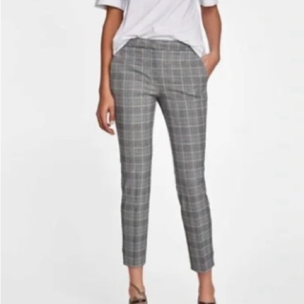 Zara pants ankle black and white size Large